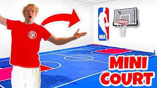 I Built A Full Mini Hoop Basketball Court