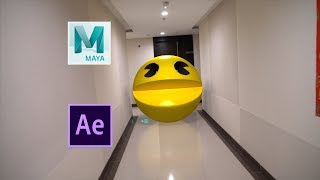 Pac-Man MAYA2018+AE production tutorial