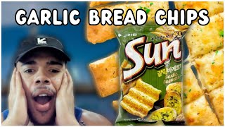 Trying the Garlic Baguette Sun Chips (Korea Exclusive)