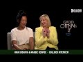 good omens season 2 interview maggie service u0026 nina sosanya on their new characters