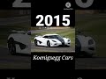 Koenigsegg Cars of Evolution 1997≈2023 #shorts #viralshorts #carshorts