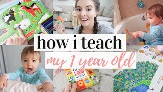 HOW TO TEACH YOUR 1 YEAR OLD TO TALK | TEACHING MY TODDLER | DITL OF A STAY AT HOME MOM 2019