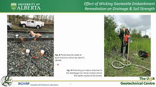 Effect of a Railway Embankment Remediation with Wicking Geotextile on Drainage and Soil Strength