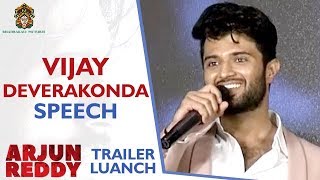 Vijay Devarakonda Speech | Arjun Reddy Telugu Movie Trailer Launch | Shalini Pandey | Sandeep Vanga