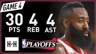 James Harden Full Game 4 Highlights vs Warriors 2018 NBA Playoffs WCF - 30 Pts, 4 Ast, 4 Reb!