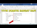 4 Cara Membuat Titik Dua Dengan Rapi di Dalam Tabel Microsoft Word