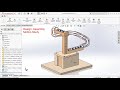 Marble pump run machine piston driven design assembly motion study in solidworks