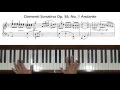 Clementi Sonatina Op. 36, No. 1 Andante mvt Piano Tutorial