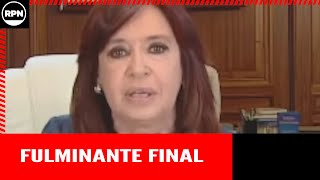 Furioso final de CFK: "A usted Magnetto, A partir de 2023 no voy a hacer candidata a nada en 2023"