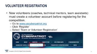 CyberPatriot 17 New Coach Workshop 2024-25