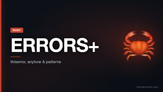 Rust Error Handling Like a Pro: thiserror vs anyhow (Patterns)