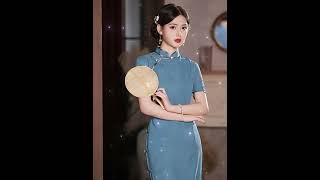 中国风 旗袍美女 美丽优雅 Chinese style cheongsam beauty beautiful and elegant #beautiful #beauty #china