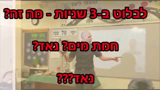 לבלוט ב3 שניות - חמת מים או נאד