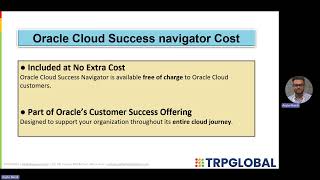 Oracle Cloud Success Navigator Overview