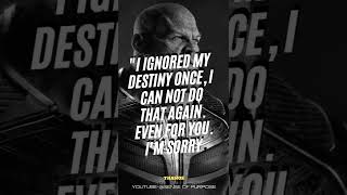 I ignored my destiny Once Thanos Quote #motivation #senseofpurpose #quotes #affirmations #thanos