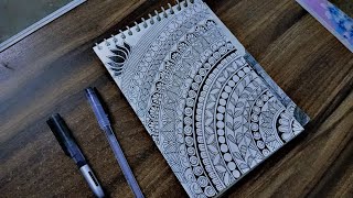 Full page Mandala art for Beginners || Mandala art drawing|| #indianart @Traditional.artist