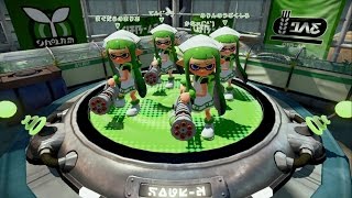 Splatoon - Squid girl splatling team during tri-squad