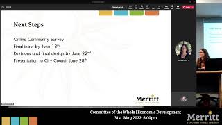 City of Merritt Committee of the Whole - Economic Development Strategy