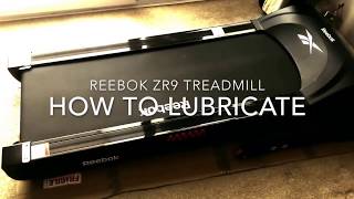 How 2UK To Lubricate service clean Reebok ZR9 Treadmill Running Machine belt