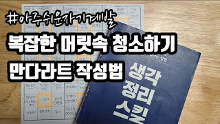 행복한 삶 만다라트 작성법 |목표를 달성하는 방법| 양식 공유