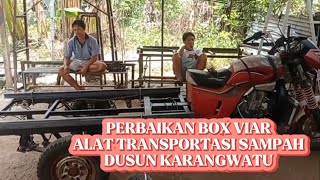 Perbaikan kotak viar sampah dusun karangwatu @Krw-TV