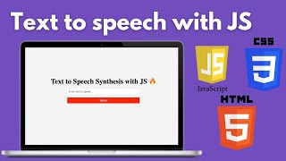 Text to speech with HTML CSS & JAVASCRIPT | HTML CSS Javascript Mini Project For Beginners