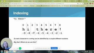 codeHS Python 7.1 String Indexing