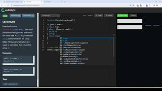 Coderbyte | Check Nums | Easy | Solution with JavaScript