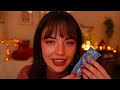 asmr cozy autumn personal attention🧦🧸🎃 skincare hairbrushing pampering layered sounds