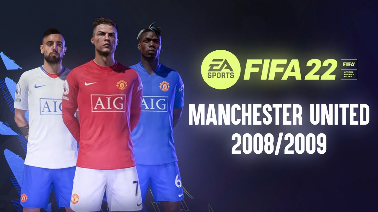 Manchester United 2008/2009 Kit (FIFA22 Kit Mod) - YouTube