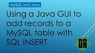 Adding Records to MySQL Using Java GUI