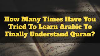 Quranic Arabic Intensive