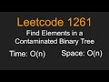Find Elements in a Contaminated Binary Tree - Leetcode 1261 - Python