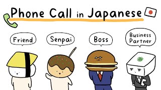 Answering phone in Japanese! Same conversation with different people