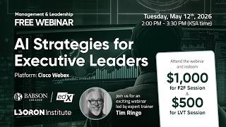 LEORON Webinar: AI Strategies for Executive Leaders: From Vision to Value