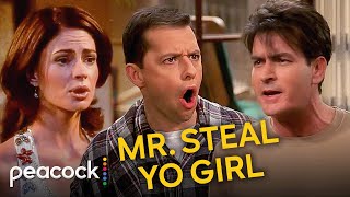 Two and a Half Men | Alan Steals Charlie’s Girlfriend?!