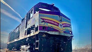 NS 309 with EMD Pair Passes Gutted MBTA F40PH-2C