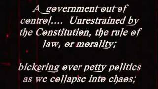 Ron Paul - Unrestrained by the Constitution, the rule of laws ..