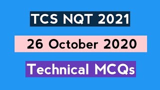 TCS NQT Questions 26 October Slot 2 | Technical MCQs | Prepdrive | The Coding Bytes
