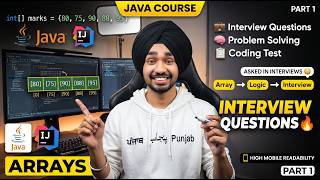 Arrays in Java Part 1 🔥 | Java Arrays Explained with Interview Questions