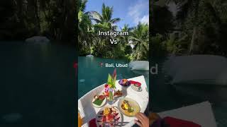 Instagram vs Reality in Bali