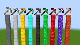 WHICH PICKAXE IS FASTER IN MINECRAFT