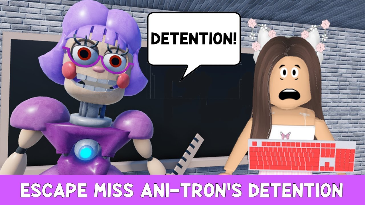 ROBLOX Escape Miss Ani-Tron's Detention Obby But It's Keyboard ASMR ...