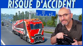 Euro Truck Simulator 2 : 🔥 Risque d’accident sur l’Autobahn avec mon camion Renault