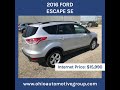 2016 Ford Escape SE ~ Low mileage ford escape