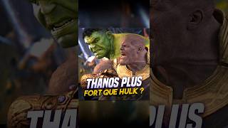 Thanos est ils plus fort qu’un Hulk ? #mcu #marvel #theorie #hulk #thanos #infinitywar