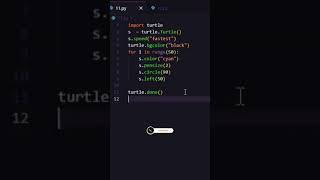 python turtle | python project for beginners | python tutorial | #python3 #viral #shorts