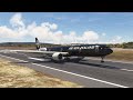Dangerous Landing of Air New Zealand Boeing 777 at Lisbon Airport - MFS2020