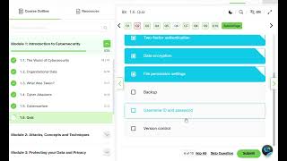 Introduction to cybersecurity module 1 quiz solution