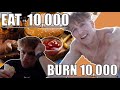 I EAT 10,000 CALORIES AND TRY TO BURN THEM OFF